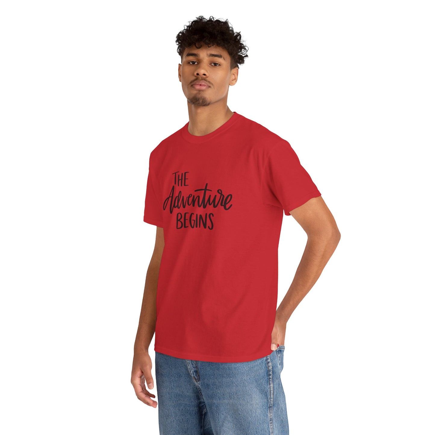 Let the adventure begin unisex Heavy Cotton Tee