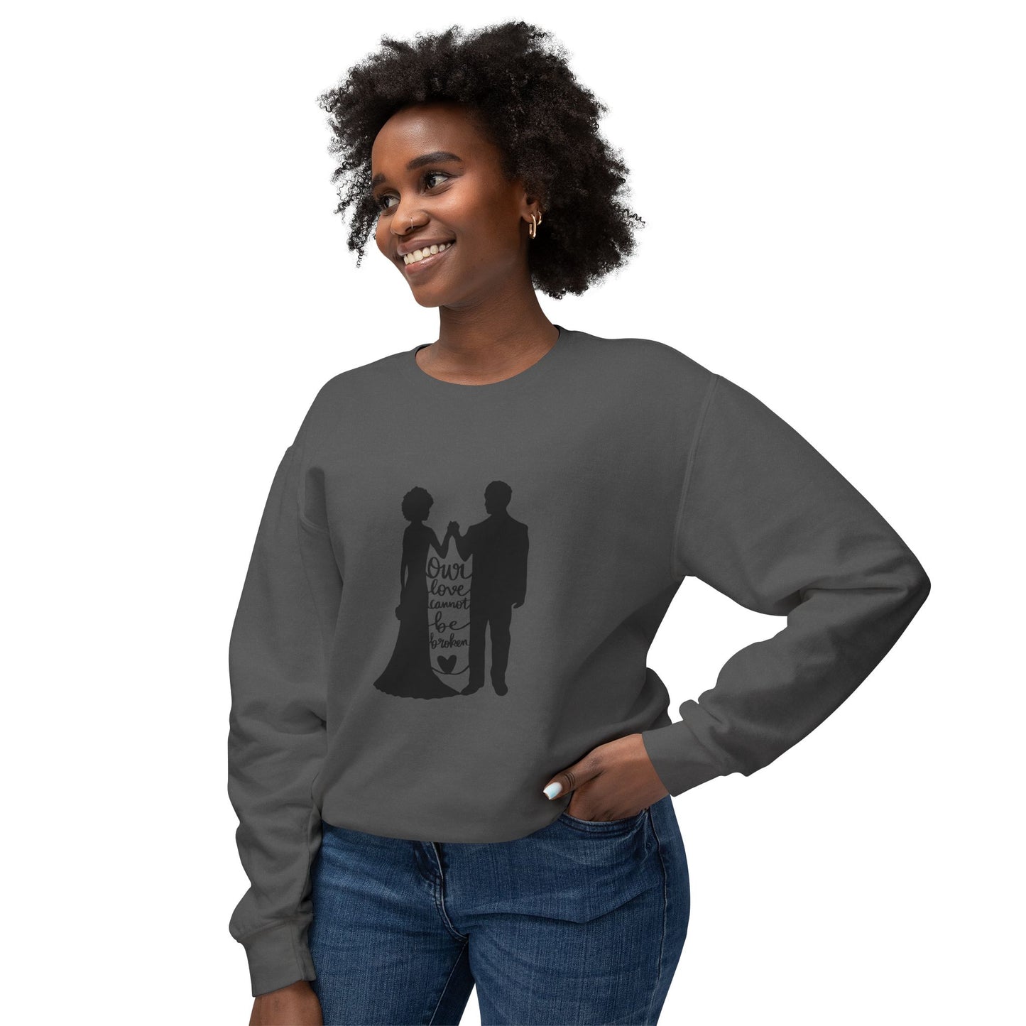 Our Love Cannot Be Broken Unisex Lightweight Crewneck Sweatshirt