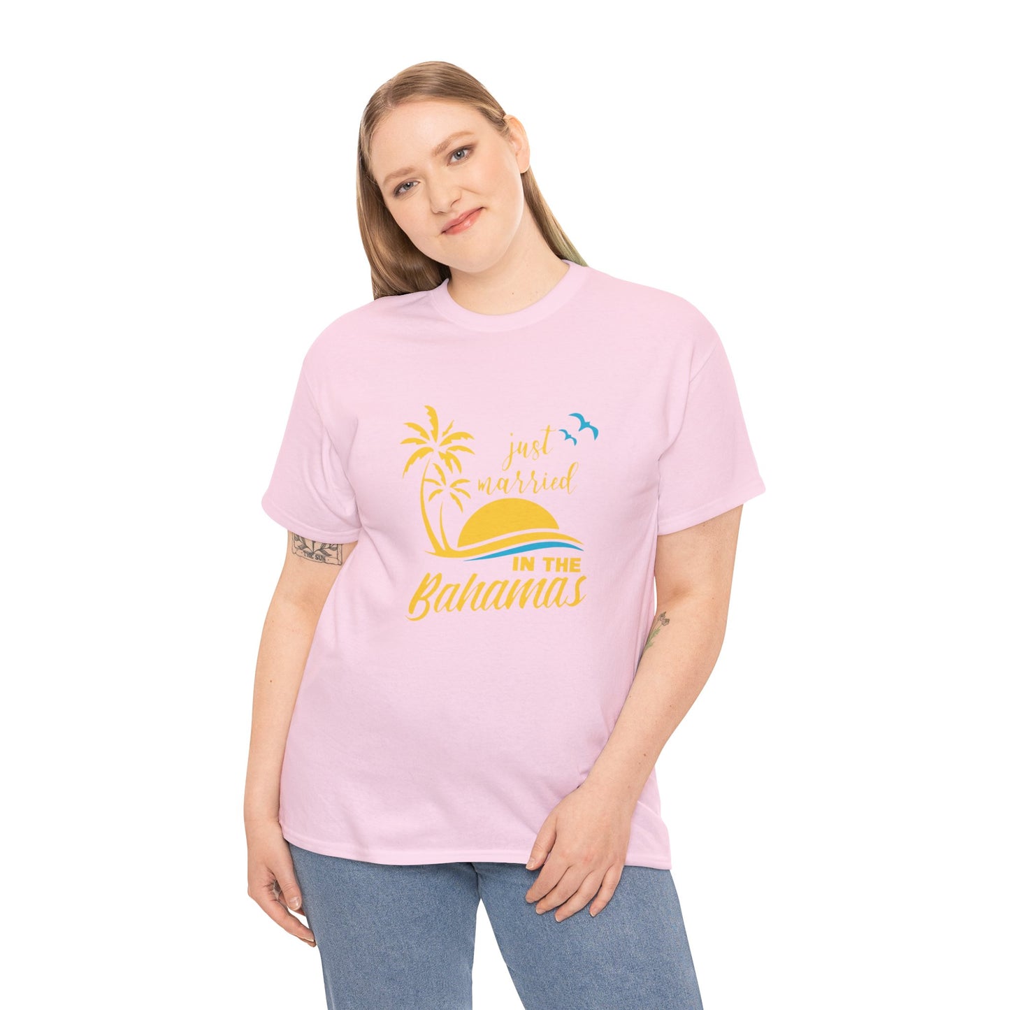 Just married in The Bahamas Cotton Tee