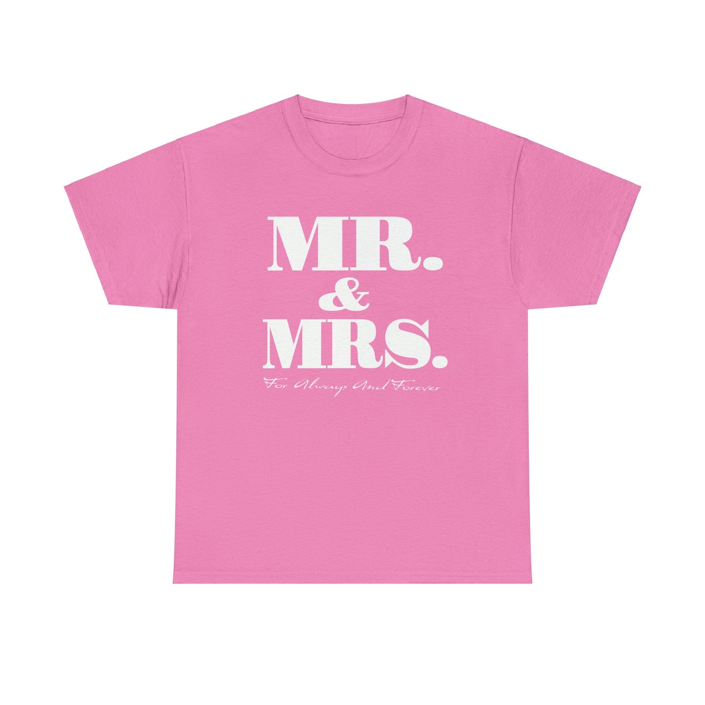 Mr & Mrs Unisex Heavy Cotton Tee