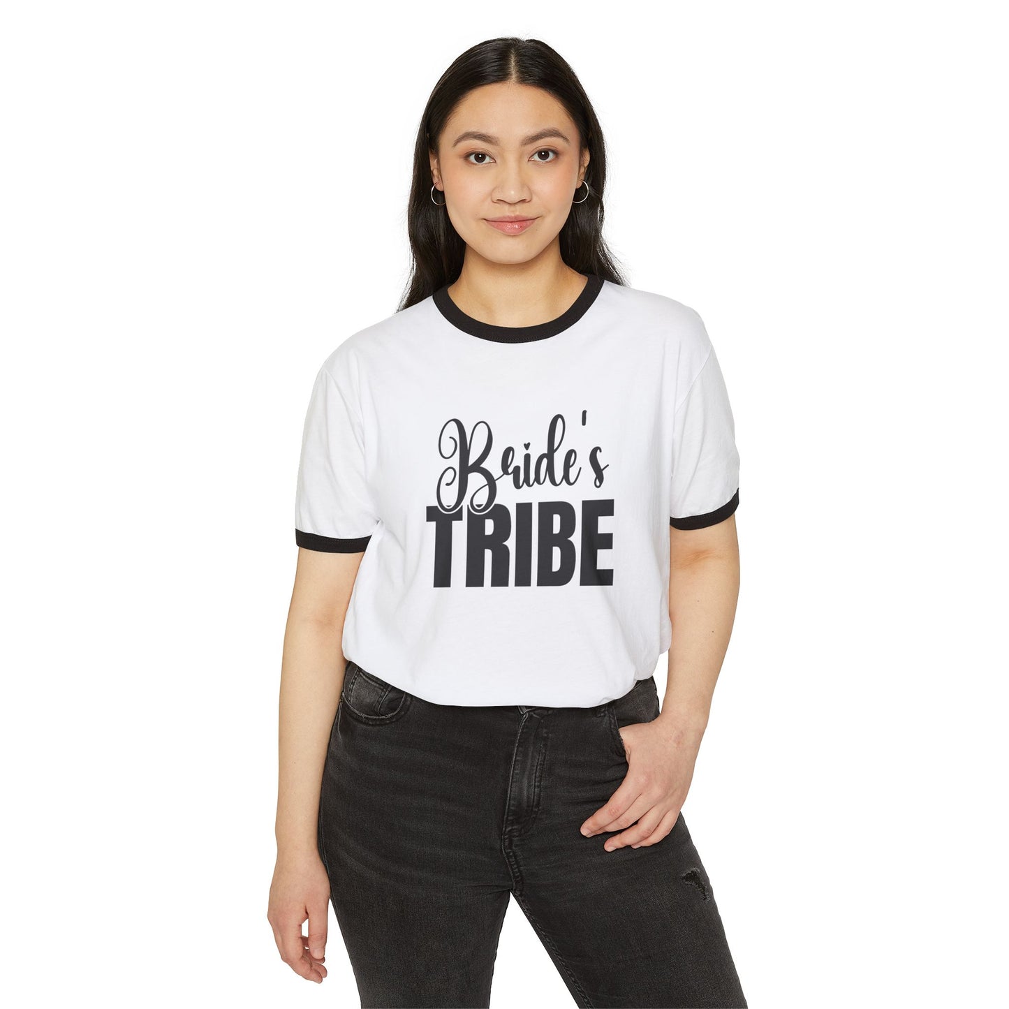 Bride's Tribe cotton Ringer T-Shirt