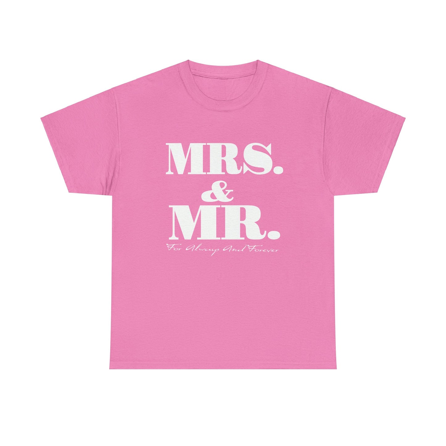 Mrs & Mr Unisex Heavy Cotton Tee