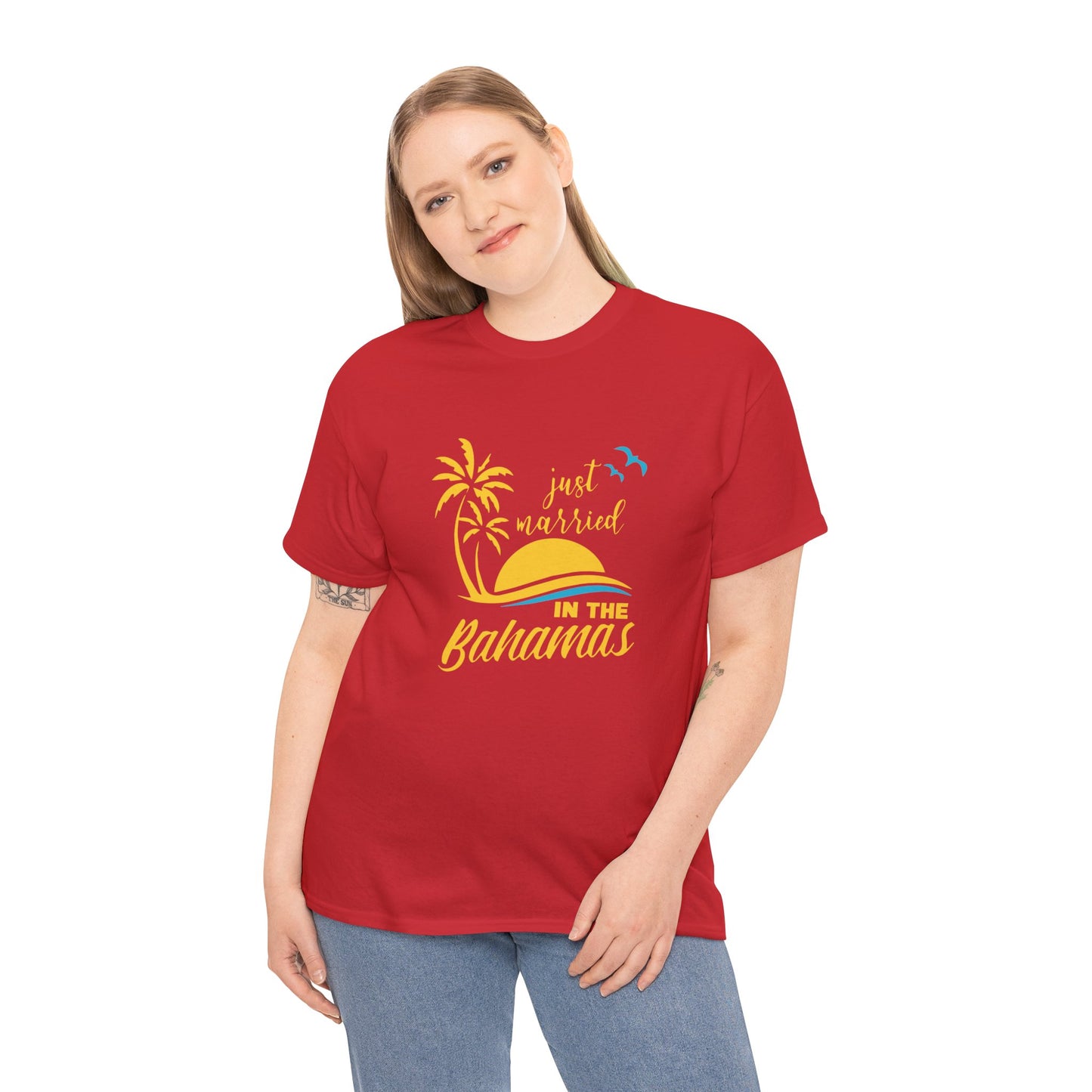 Just married in The Bahamas Cotton Tee