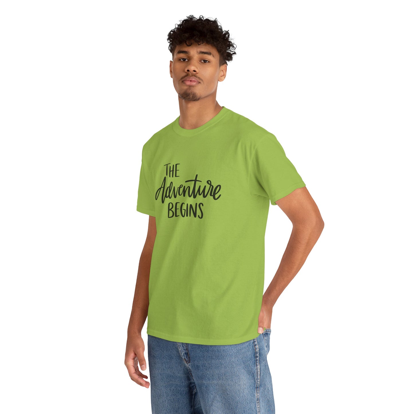 Let the adventure begin unisex Heavy Cotton Tee