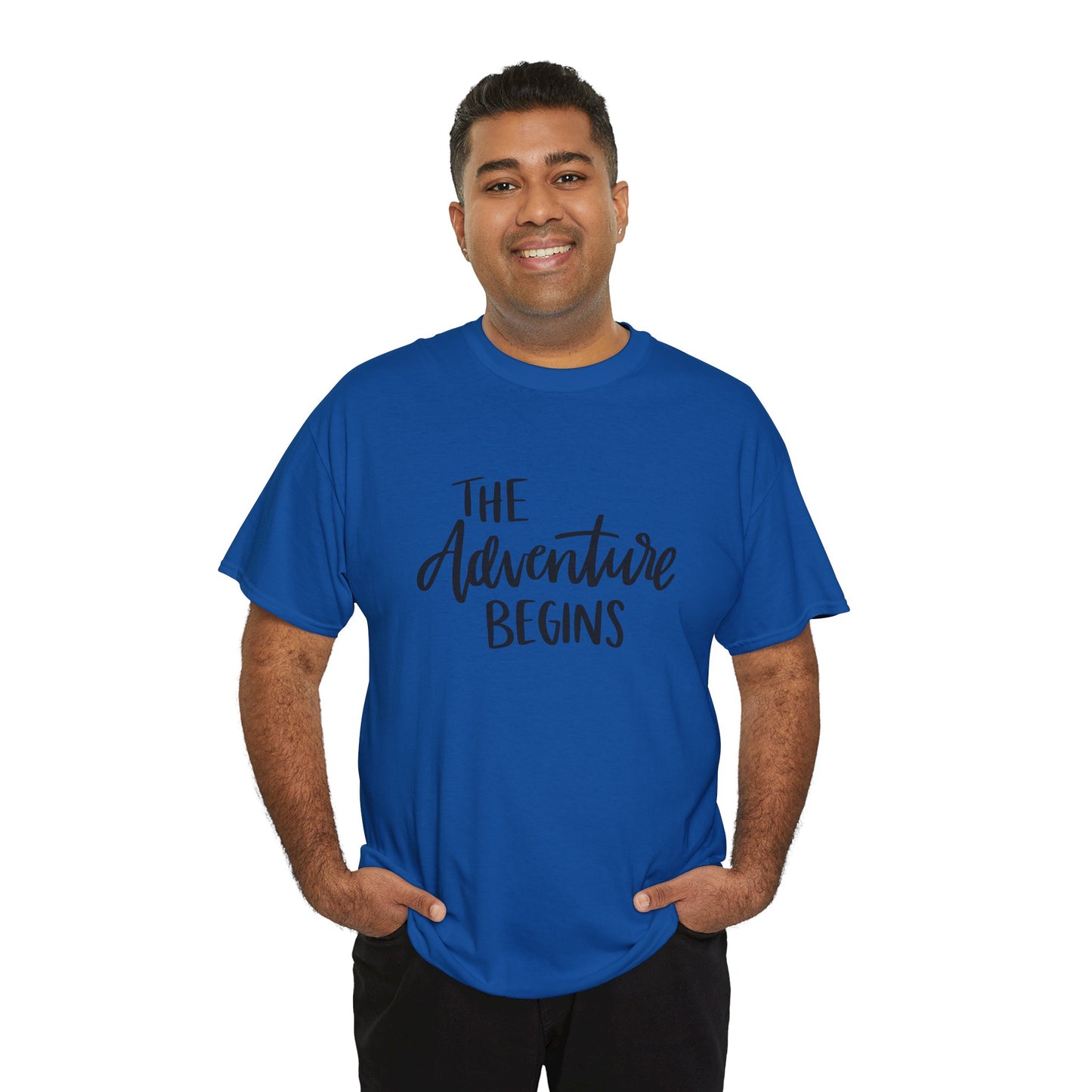 Let the adventure begin unisex Heavy Cotton Tee