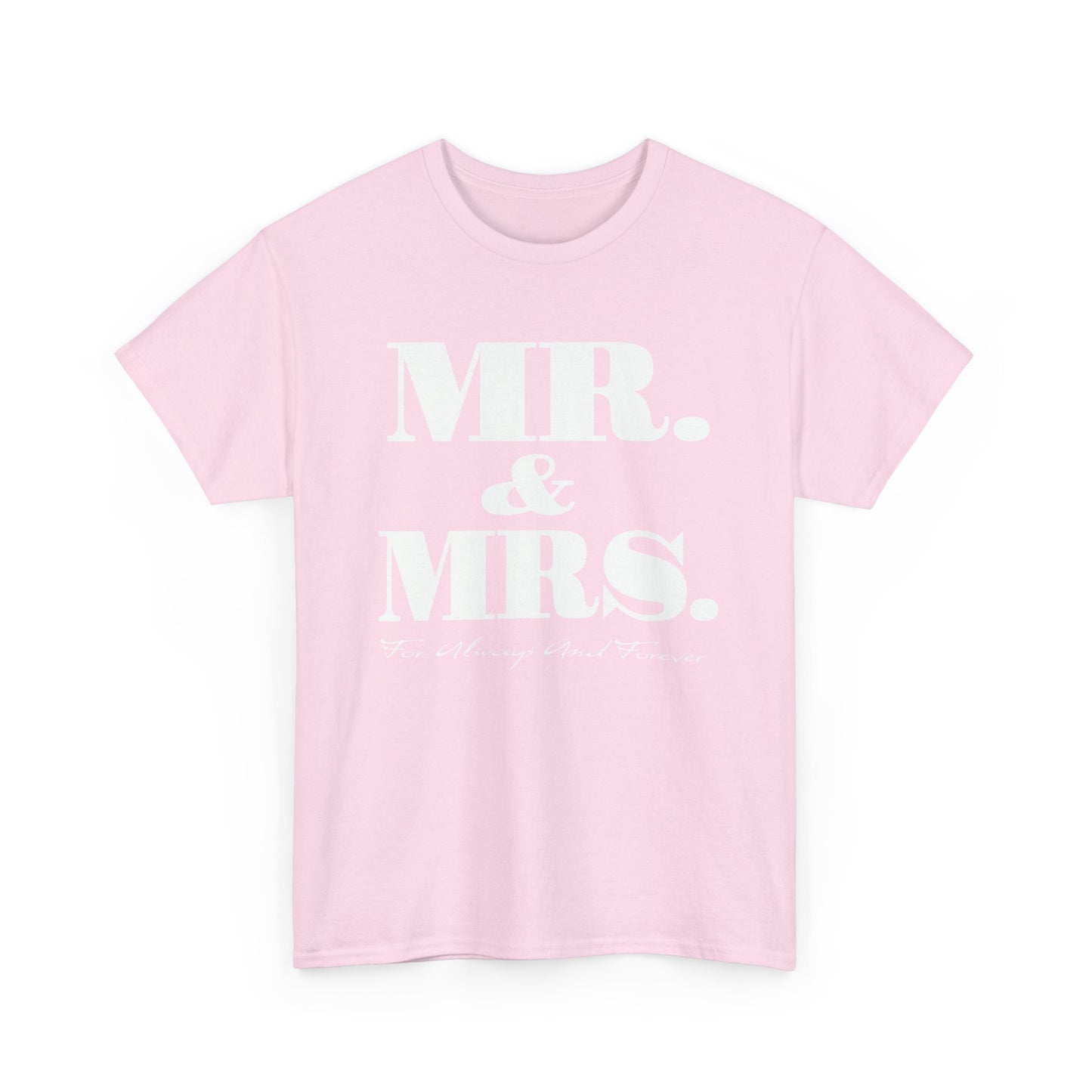 Mr & Mrs Unisex Heavy Cotton Tee