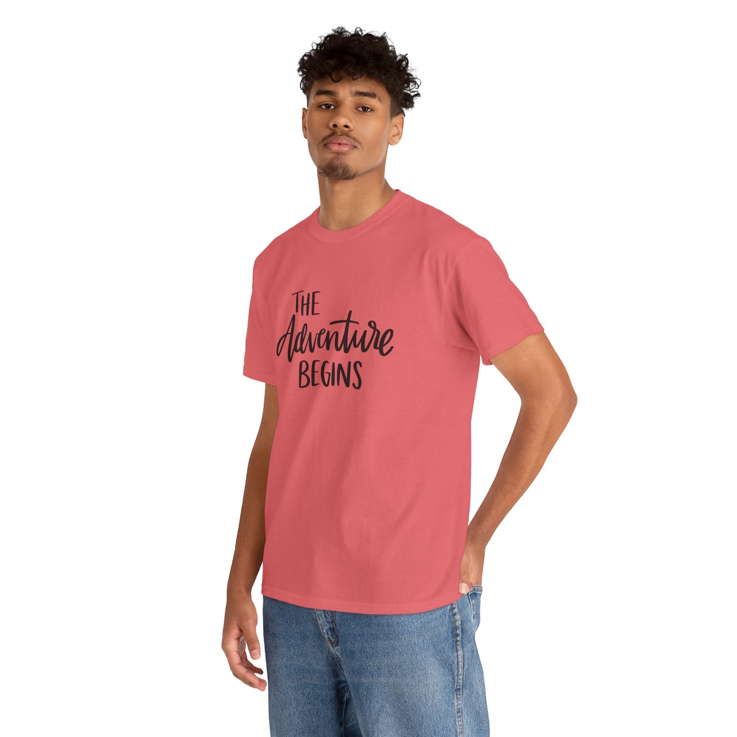 Let the adventure begin unisex Heavy Cotton Tee