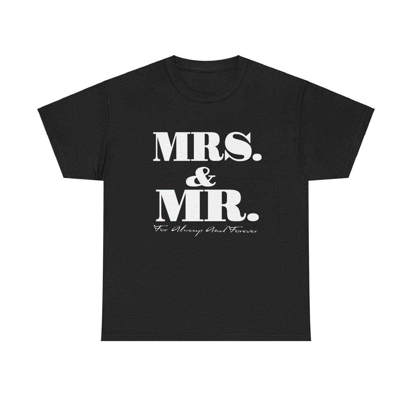 Mrs & Mr Unisex Heavy Cotton Tee