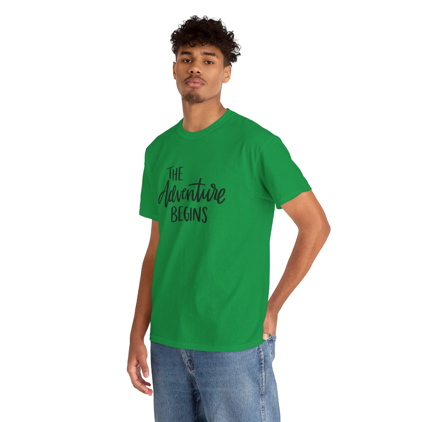 Let the adventure begin unisex Heavy Cotton Tee