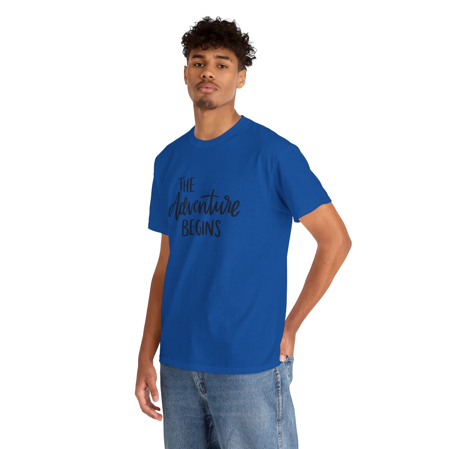 Let the adventure begin unisex Heavy Cotton Tee