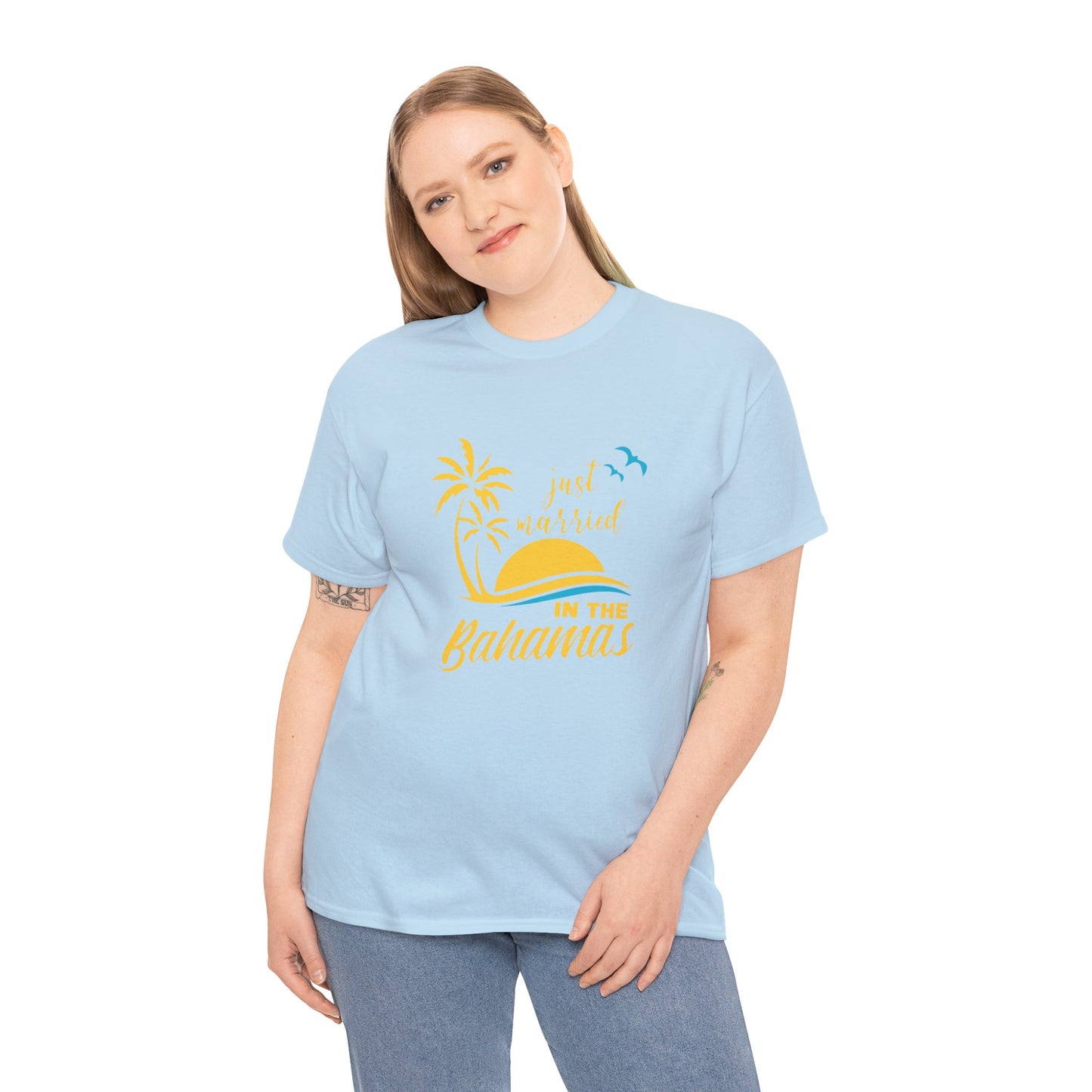 Just married in The Bahamas Cotton Tee