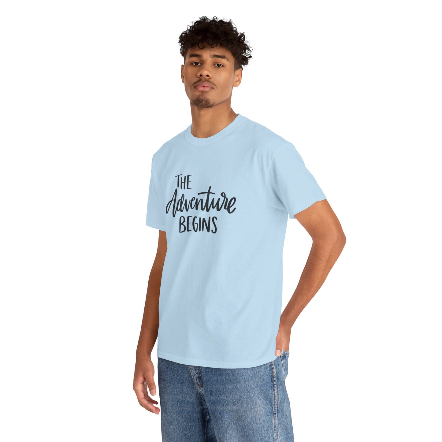 Let the adventure begin unisex Heavy Cotton Tee